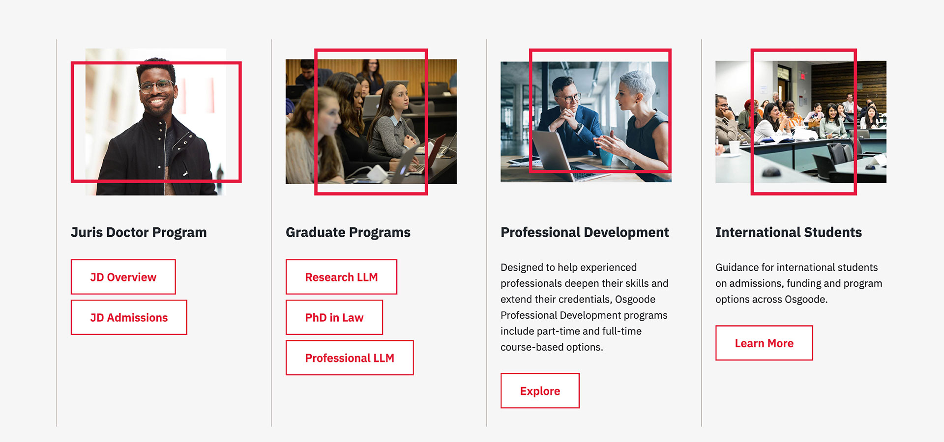 Screenshot from Osgoode Hall Law School website.